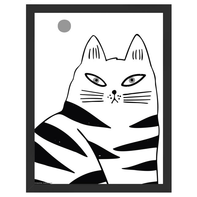 Raam Liv Must 30x40 cm - paspartuu Valge 21x30 cm