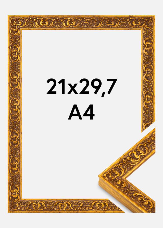 Raam Amber Akrüülklaas Kuldne 21x29,7 cm (A4)