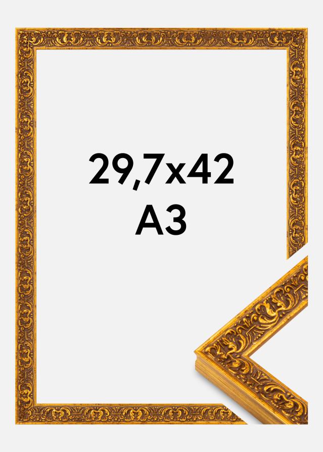 Raam Amber Akrüülklaas Kuld 29,7x42 cm (A3)