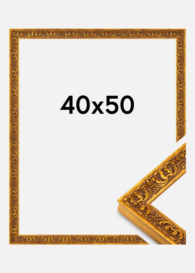 Raam Amber Akryl Klaas Kuld 40x50 cm