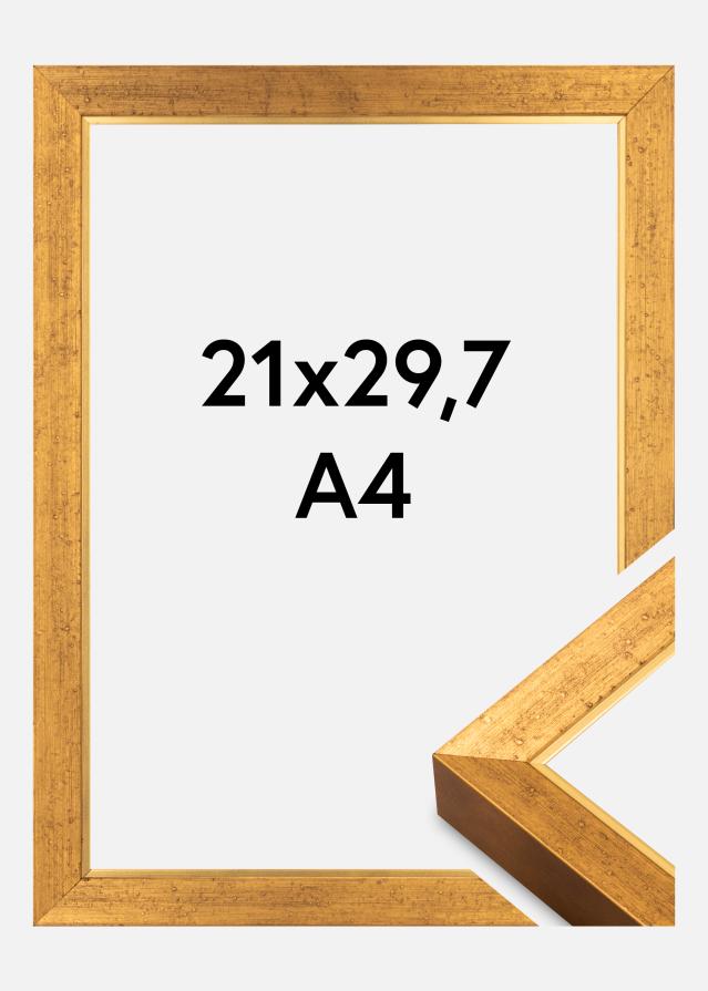 Raam Brema Akrüülklaas Kuldne 21x29,7 cm (A4)