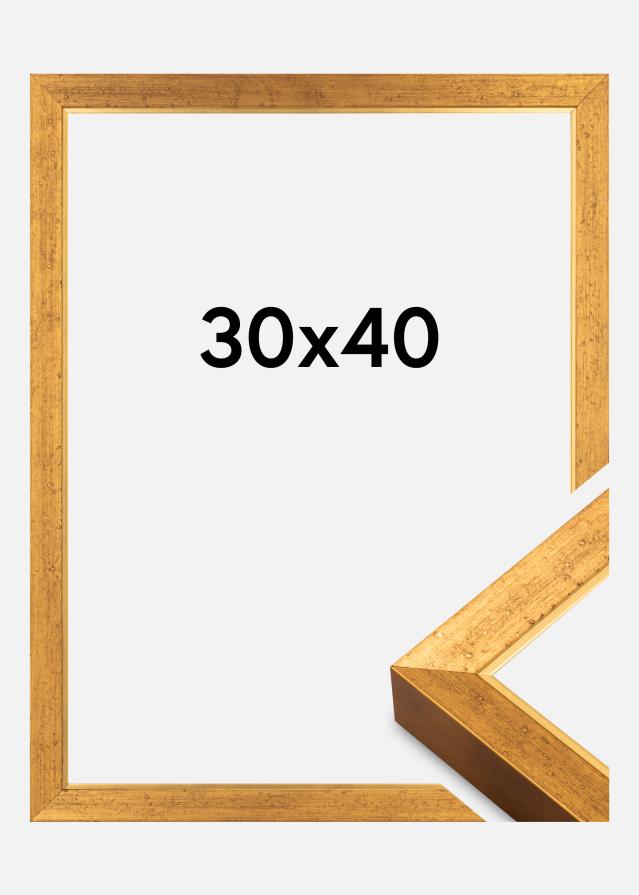 Raam Brema Akrüülklaas Kuld 30x40 cm