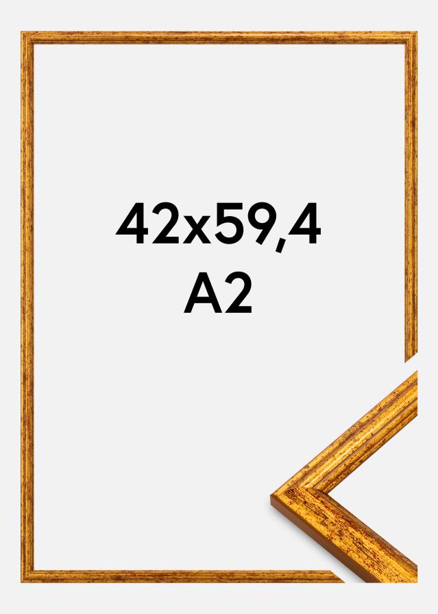 Raam Claudia Akrüül Klaas Kuld 42x59,4 cm (A2)