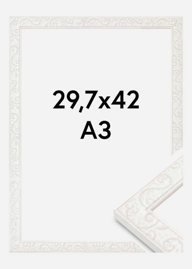 Raam Milton Akrüülklaas Valge 29,7x42 cm (A3)