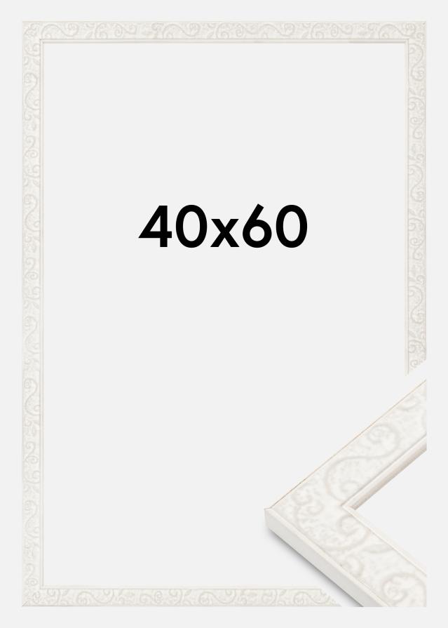 Raam Milton Akrüülklaas Valge 40x60 cm