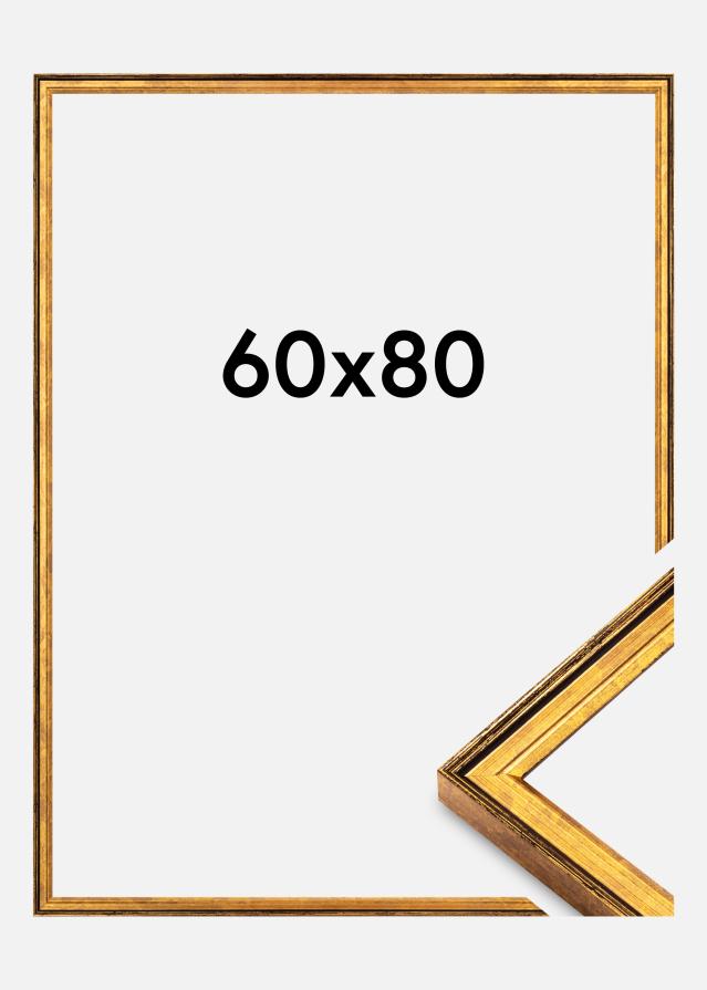 Raam Ringa Akrüülklaas Kuld 60x80 cm