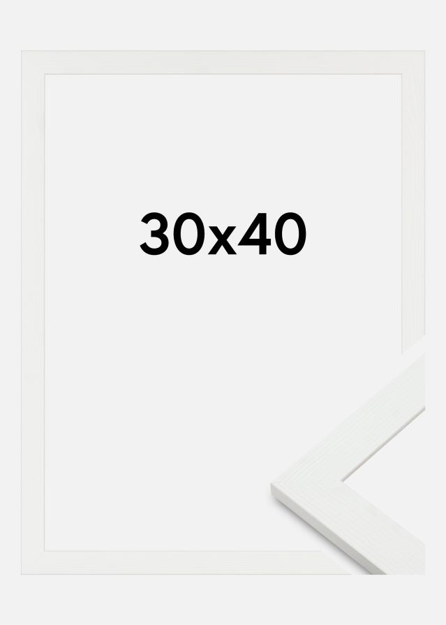 Raam Sandra Akrüülklaas Valge 30x40 cm