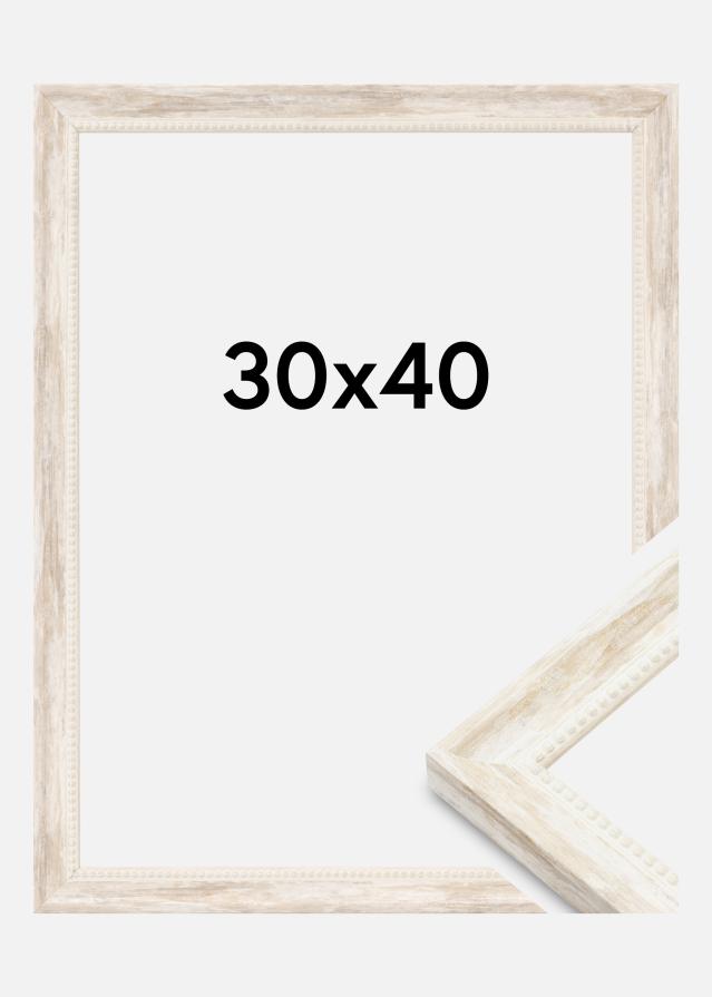 Raam Soledad Akrüülklaas Valge 30x40 cm