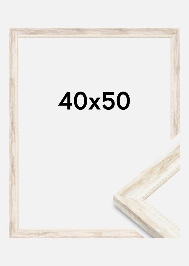 Raam Soledad Akrüülklaas Valge 40x50 cm