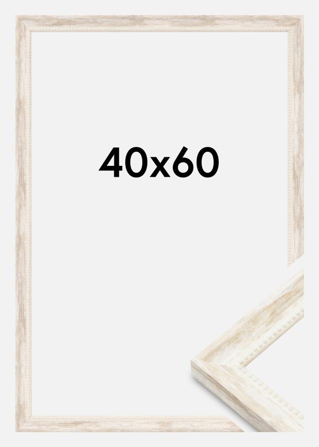 Raam Soledad Akrüülklaas Valge 40x60 cm