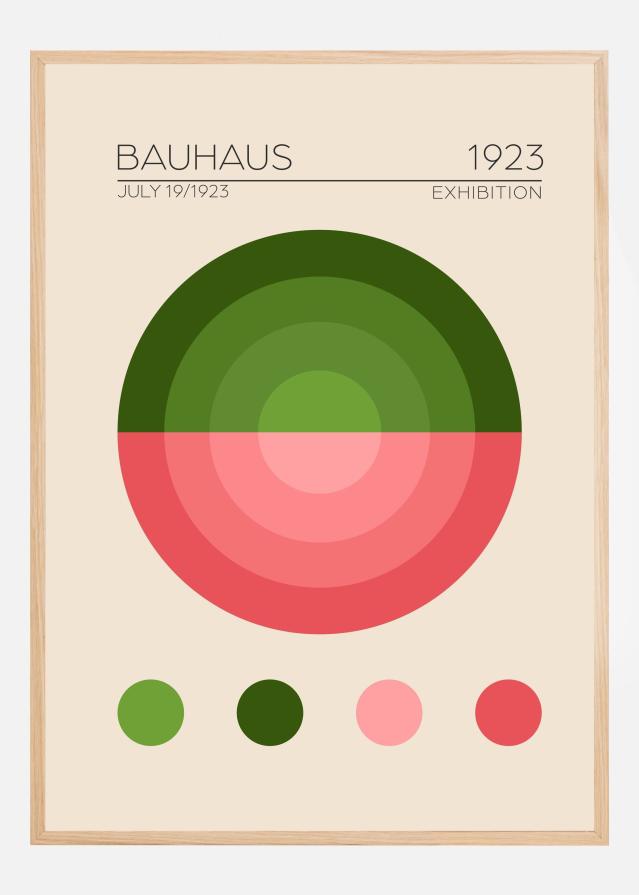 Bauhaus Yesil Daire Plakat