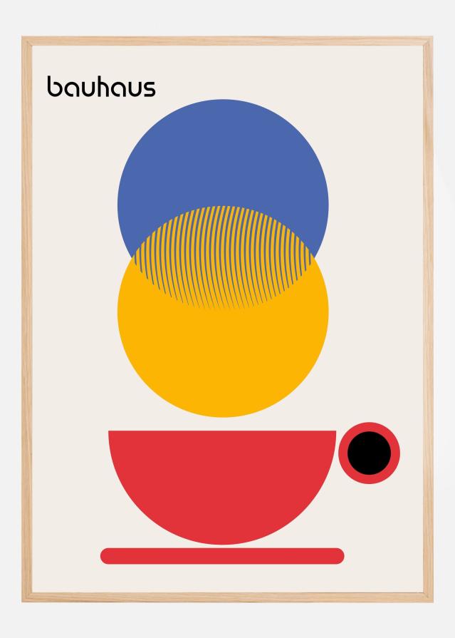 Bauhaus Coffee Abstract Plakat