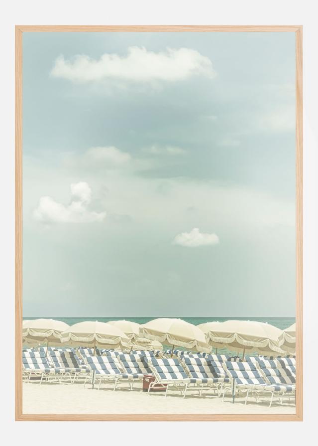 Vintage beach scene Plakat