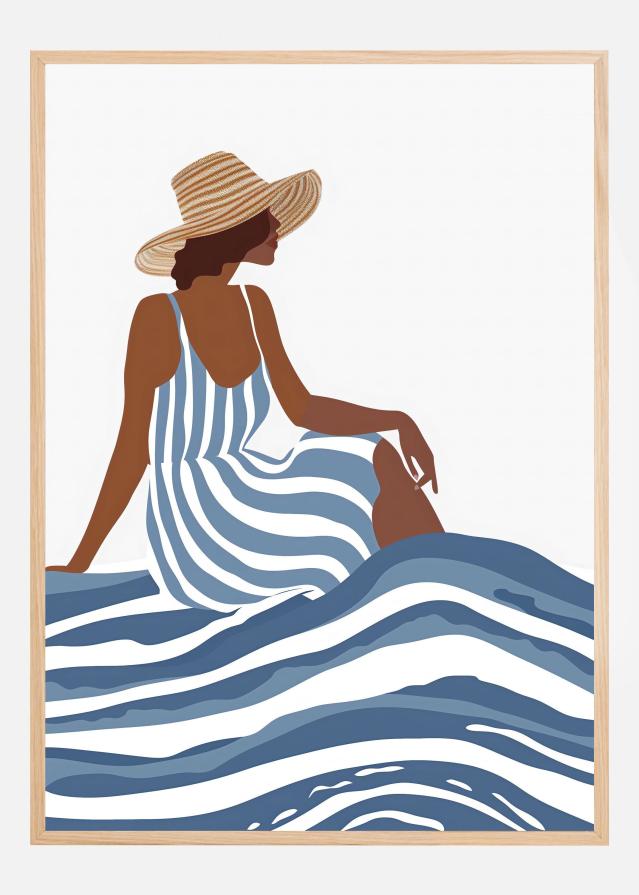 The Girl In the Striped Dress Plakat