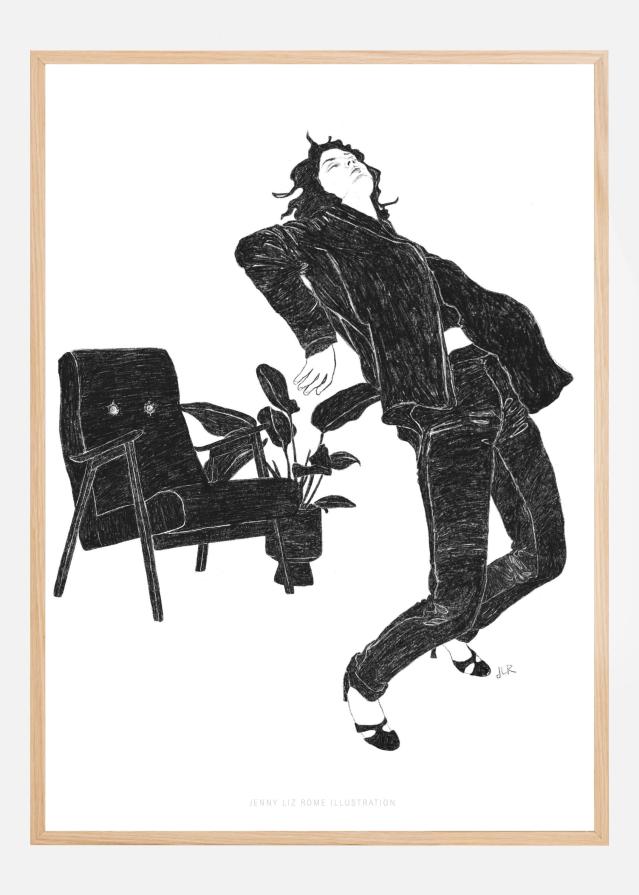 Jlr Dancingathome6 Blackandwhite Copy Plakat