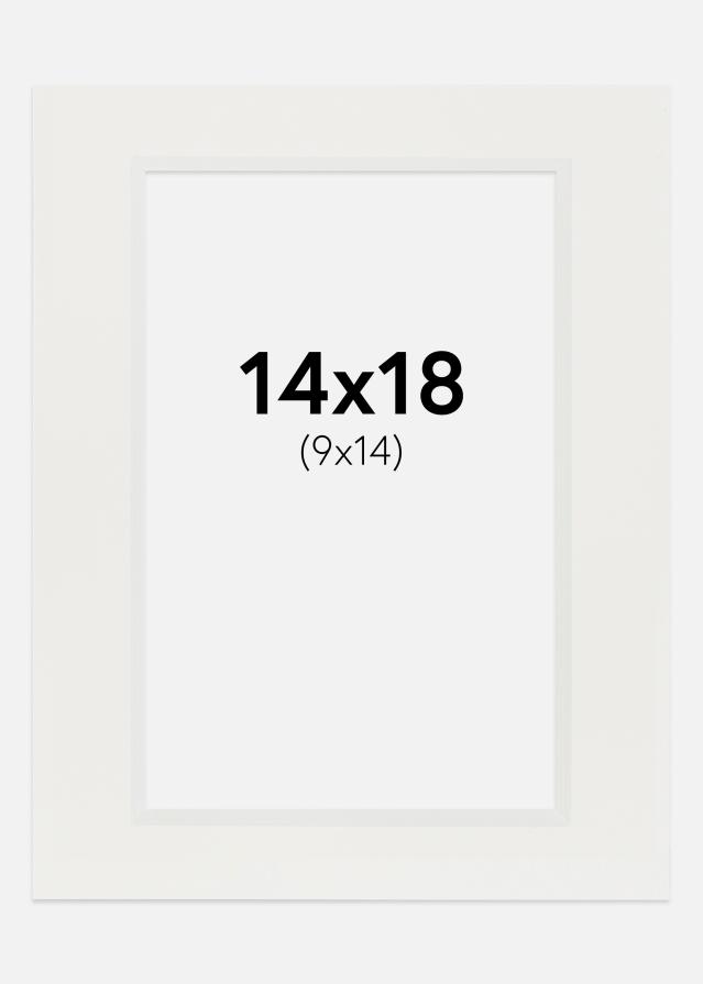 Paspartuu valge 3 mm Valge äär 14x18 cm (9x14)