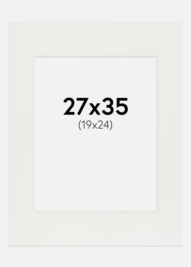 Paspartuu valge 3 mm Valge äär 27x35 cm (19x24)