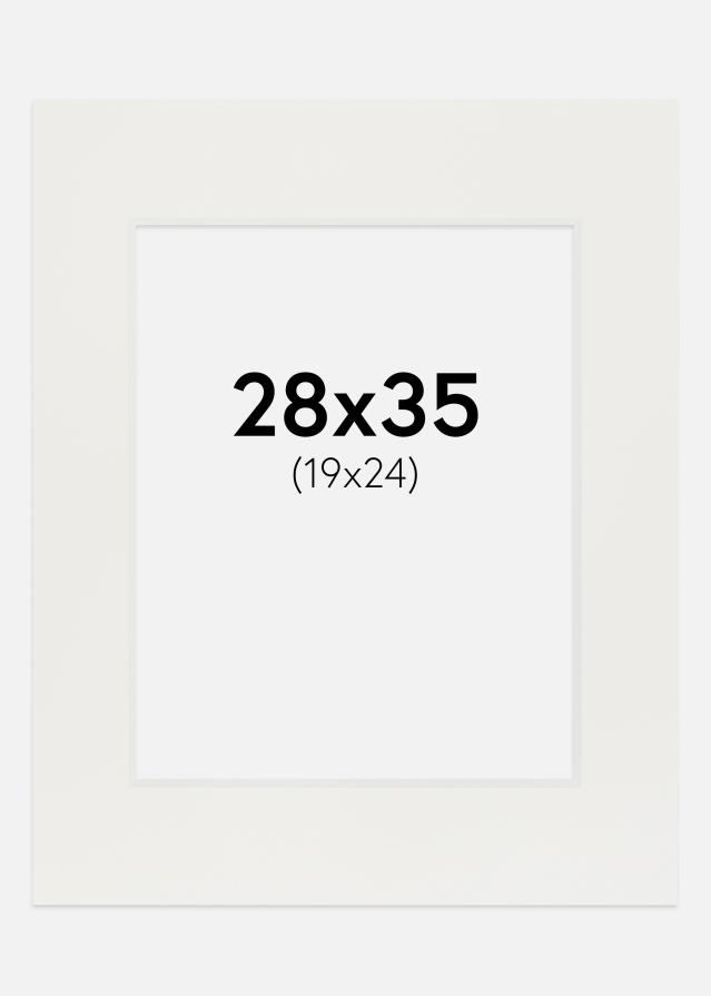 Paspartuu valge 3 mm Valge äär 28x35 cm (19x24)