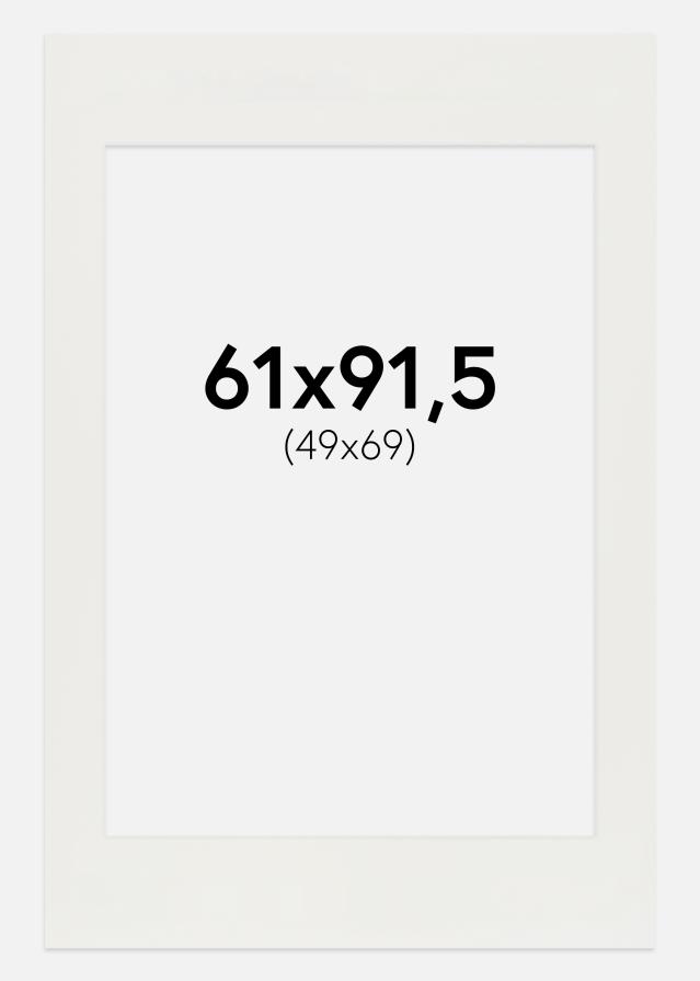 Paspartuu valge 3 mm Valge äär 61x91,5 cm (49x69)