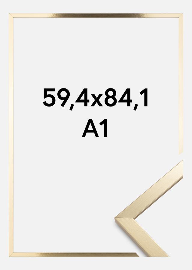 Raam Trendy Akruulklaas Kuldne 59,4x84,1 cm (A1)