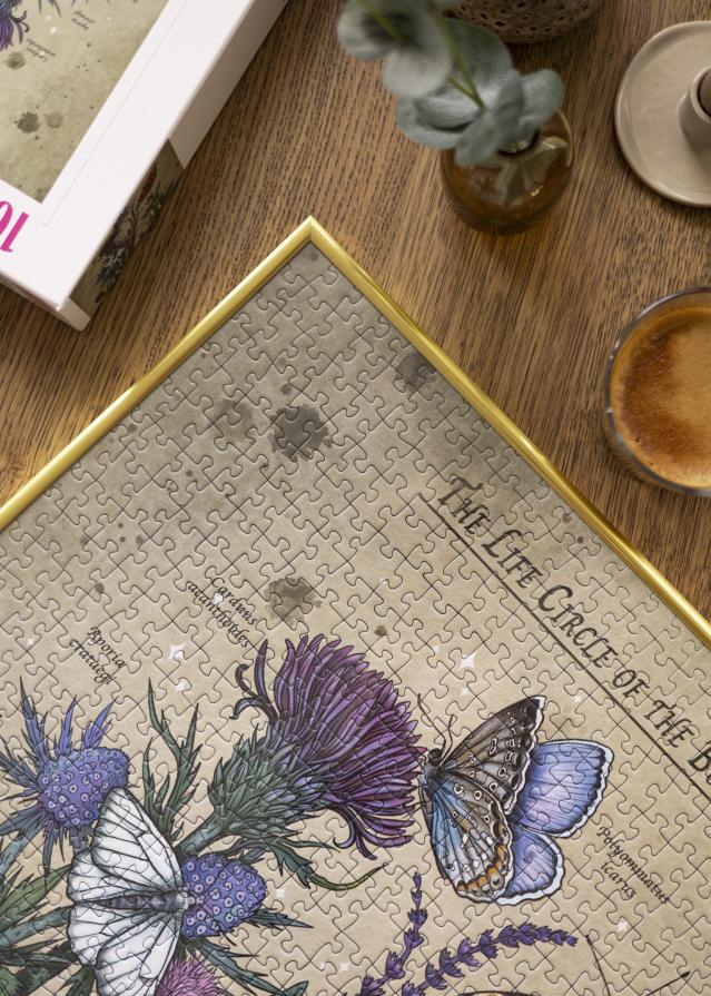 Pusleraam Kuldne 50x70 cm