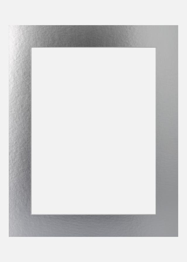 Paspartuu Silver Metal (Valge Südamik) A3 29,7x42 cm (19x29)