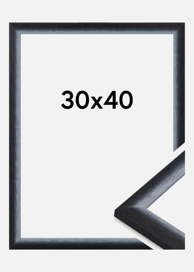 Raam Cornwall Akrüülklaas Must 30x40 cm