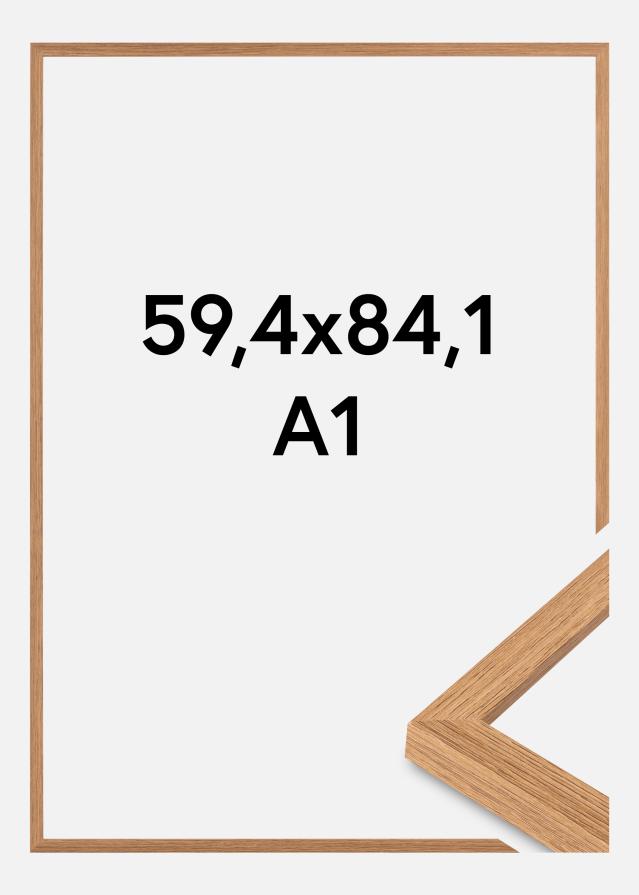 Raam Modern Akruulklaas tiigipuu 59,4x84,1 cm (A1)