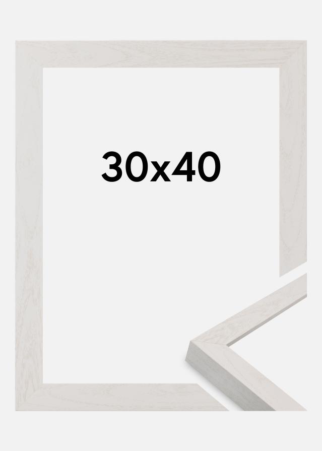 Raam Wells Akrüülklaas Valge 30x40 cm