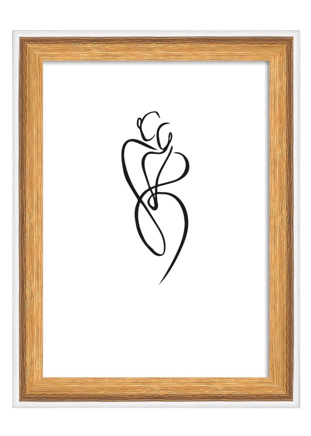 Raam Silhouette Pähkel 10x15 cm