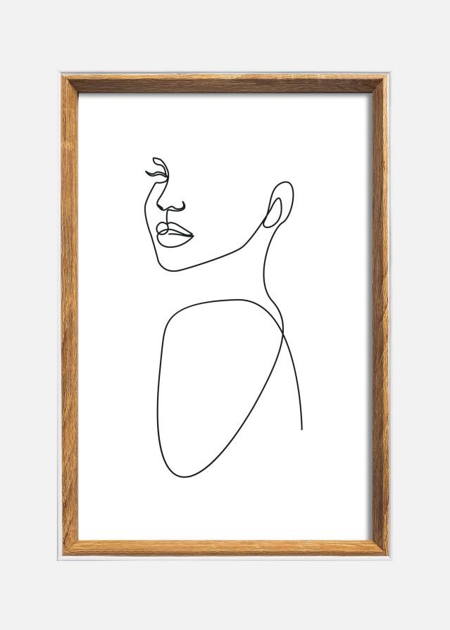 Raam Silhouette Pähkel 20x30 cm