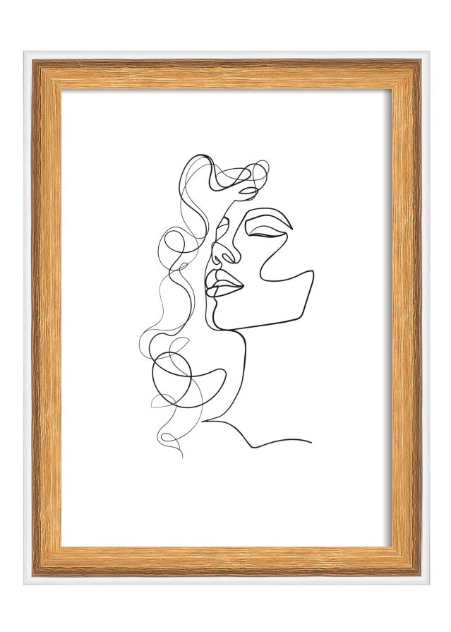 Raam Silhouette Pähkel 13x18 cm