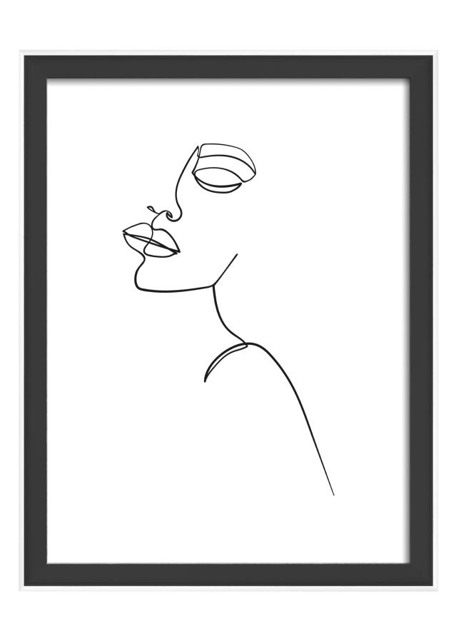 Raam Silhouette Must 15x20 cm