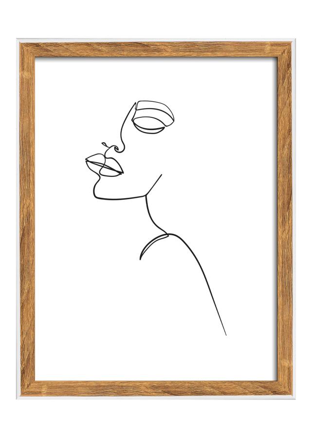 Raam Silhouette Pähkel 15x20 cm