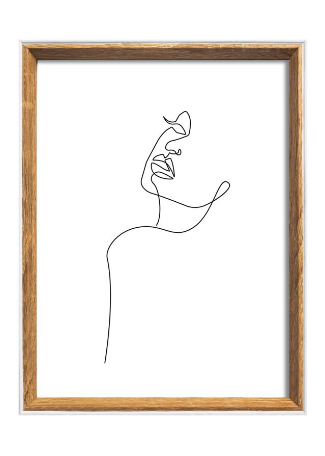 Raam Silhouette Pähkel 18x24 cm