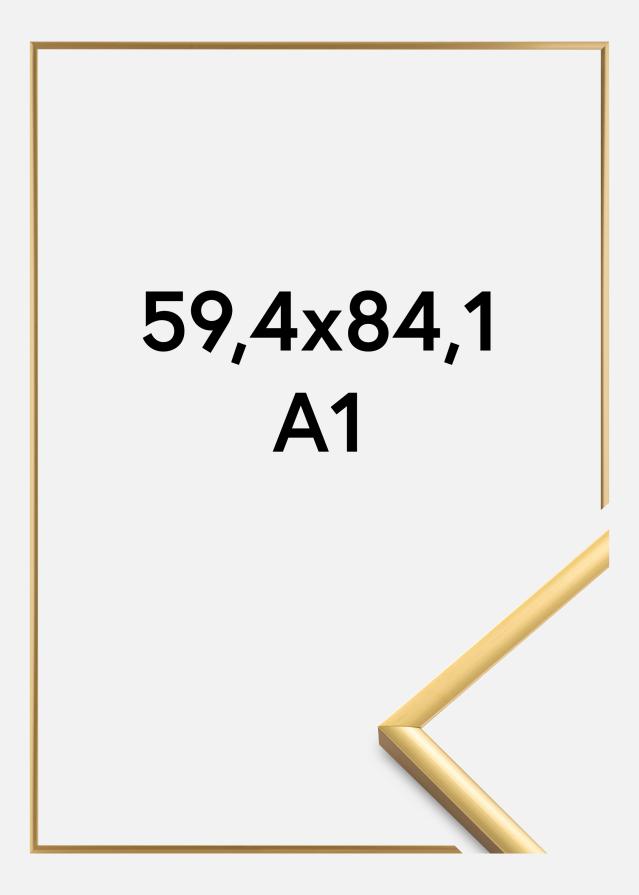 Raam New Lifestyle Akruulklaas Shiny Gold 59,4x84,1 cm (A1)