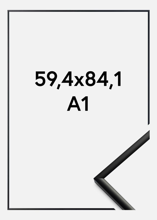 Raam New Lifestyle Akruulklaas matt must 59,4x84,1 cm (A1)