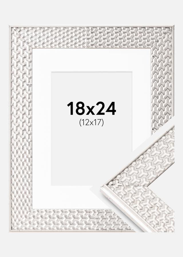 Raam Grace hobedane 18x24 cm - paspartuu valge 13x18 cm