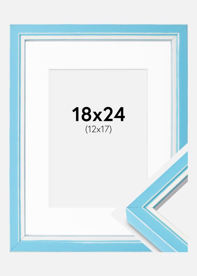 Raam Diana Helesinine 18x24 cm - paspartuu Valge 13x18 cm