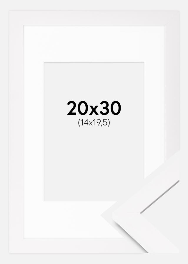 Raam BGA Classic Valge 20x30 cm - paspartuu Valge 15x21 cm