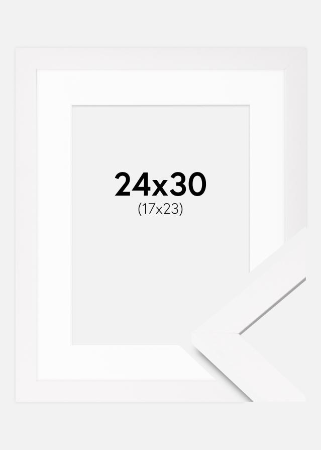 Raam BGA Classic Valge 24x30 cm - paspartuu Valge 18x24 cm