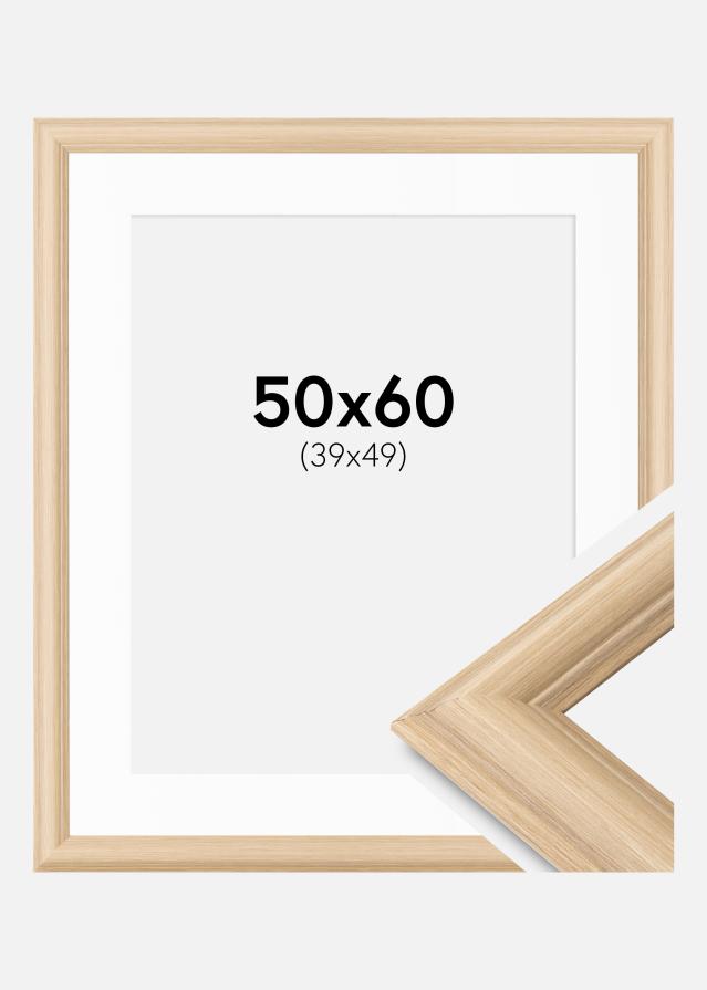 Raam Västkusten tamm 50x60 cm - paspartuu valge 40x50 cm
