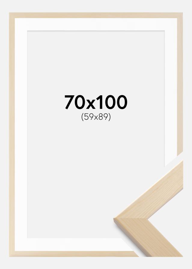 Raam Trendline Loodus 70x100 cm - paspartuu Valge 60x90 cm