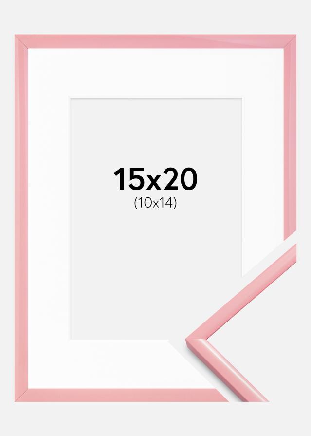 Raam New Lifestyle Roosa 15x20 cm - paspartuu Valge 11x15 cm