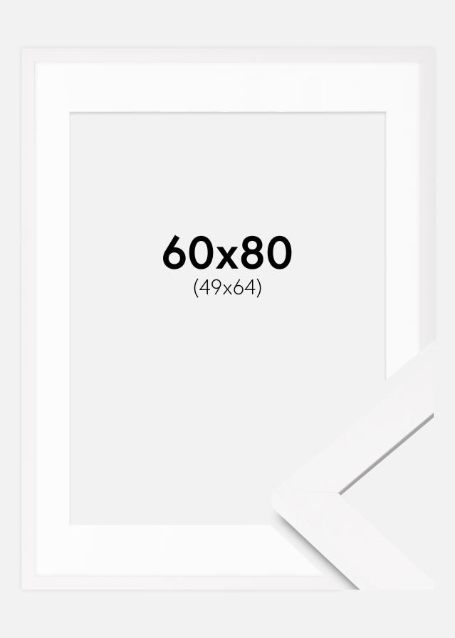 Raam BGA Classic Valge 60x80 cm - paspartuu Valge 50x65 cm