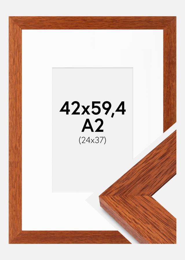 Raam Juno Kirss 42x59,4 cm - paspartuu valge 25x38 cm