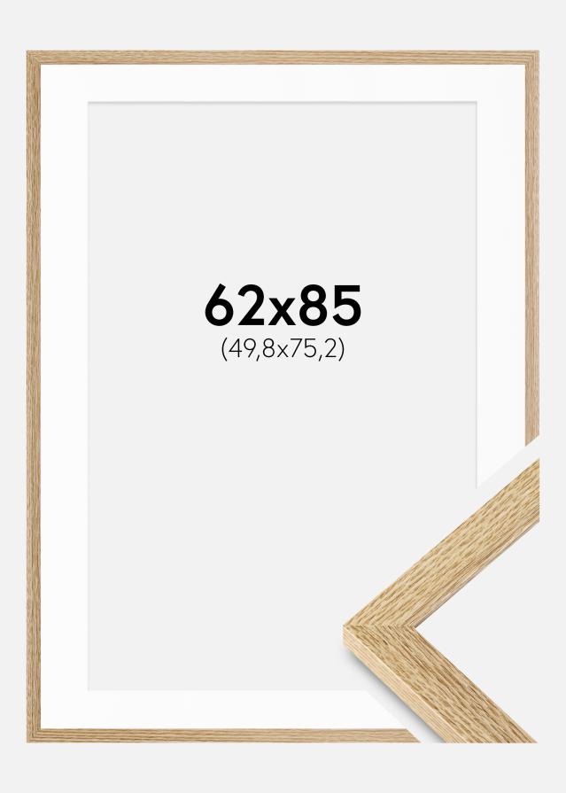 Raam Selection Tamm 62x85 cm - paspartuu Valge 20x30 tolli