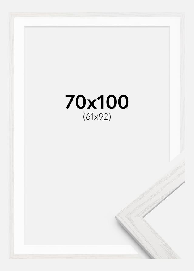 Raam Stilren valge tamm 70x100 cm - paspartuu valge 62x93 cm