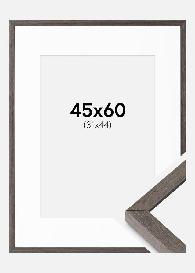 Raam Ares Hall tamm 45x60 cm - paspartuu Valge 32x45 cm