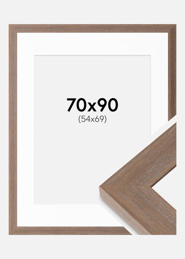 Raam Juno Hall 70x90 cm - paspartuu Valge 55x70 cm